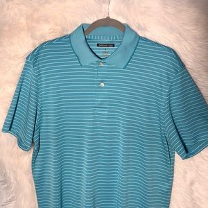 Van Heusen Studio Polo Shirt Sleeve Size Large